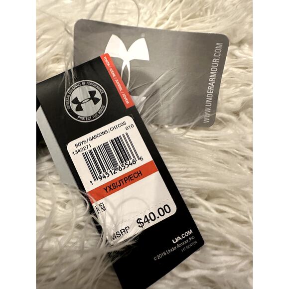 YXS Under Armour gray fitted pants NWT - Picture 4 of 5